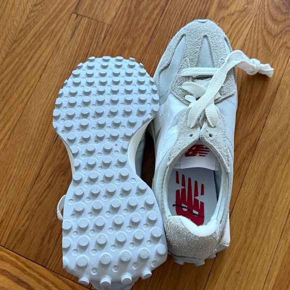 New Balance Sage Green and White Sneakers - Picture 8 of 9